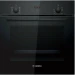 Встраиваемый духовой шкаф Bosch HBF512BB1T, Serie 2, объем 66 л, система защиты от детей, 5 режимов, AquaClean