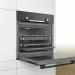 Встраиваемый духовой шкаф BOSCH HBJ558YB3Q, Serie 6, черный, панели EcoClean, телескопические направляющие
