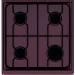 Газовая плита ЛАДА NOVA RG 24040 B, коричневая, без крышки, традиционная очистка, поворотный механизм, газ-контроль духовки