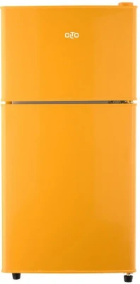 Холодильник Olto RF-120T Orange (оранжевый), 118 л, внешнее покрытие-металл, пластик, размораживание - ручное, 42.5 см х 87 см х 45 см