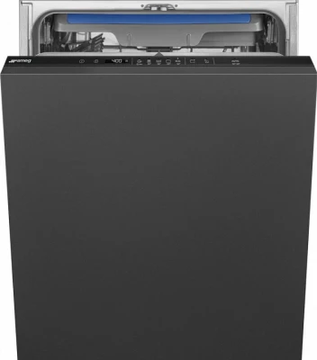 Встраиваемая посудомоечная машина SMEG STL362DQ, вместимость комплектов посуды 14, полноразмерная, конденсационная, количество программ 7+1, 