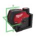 Линейно-точечный лазерный нивелир Milwaukee M12 CLLP-301C с двумя отвесными точками, зеленый луч 4933478100