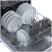 Посудомоечная машина Бирюса DWF-612/6 W, отдельностоящая, 6 программ, полноразмерная, конденсационная, вместимость 12 комплектов посуды