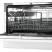 Компактная посудомоечная машина BBK 55-DW012D, белая, 6 комплектов посуды, сушка конденсационная, 6 температурных режимов