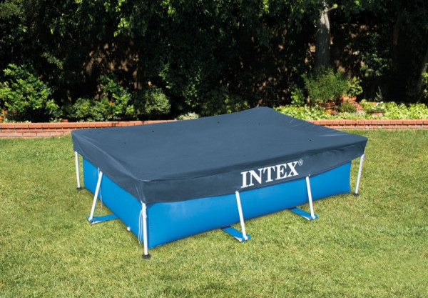 Тент для каркасных прямоугольных бассейнов 300х200 Intex 28038