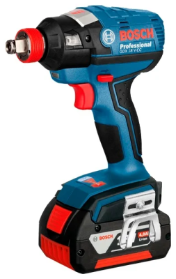 Аккумуляторный ударный гайковерт Bosch GDX 18 V-EC (06019B9107) 4.0Ah x2 L-BOXX