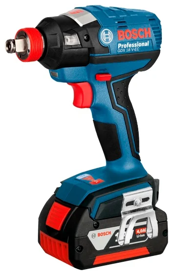 Аккумуляторный ударный гайковерт Bosch GDX 18 V-EC (06019B9107) 4.0Ah x2 L-BOXX