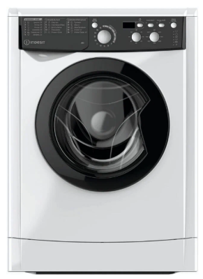 Стиральная машина INDESIT EWUD 4105 BK CIS, белая, 16 программ, 4 кг, 1000 об/мин с дисплеем 