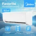 Кондиционер MIDEA MSFRW-18HRN8-I/MSFR-18HRN8-O, 50 м², автоперезапуск, самоочистка внутреннего блока, теплый пуск