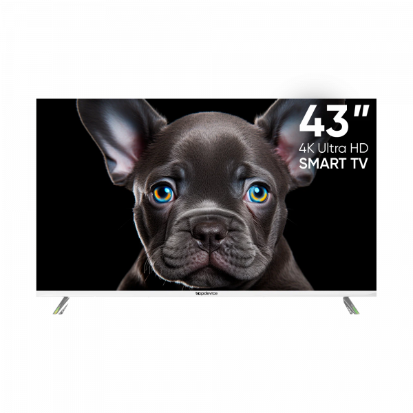 Телевизор TOPDEVICE TDTV43CS08U UHD SMART TV белый