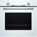 Духовой шкаф встраиваемый Bosch HBA530BW0S, белый/серебристый, 71 л, EcoClean, 4 режима