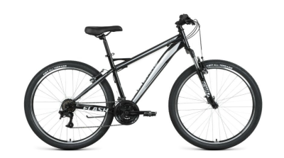 Велосипед FORWARD FLASH 26 1.2 (26" 21 ск. рост. 19") 2022, черный/серый, RBK22FW26662