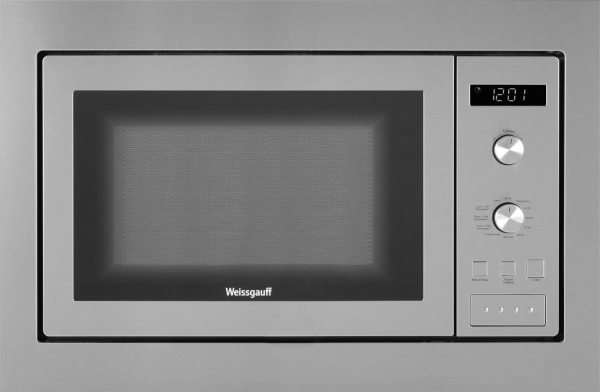 Микроволновая печь встраиваемая WEISSGAUFF 25L HMT-255, 25 л, 900 Вт, гриль, автоматическая разморозка, дисплей