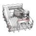 Встраиваемая посудомоечная машина Bosch SPV6ZMX17E, Serie 6, сенсорные кнопки, A+++, узкая 