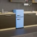 Холодильник HARPER HRF-T120M BLUE двухкамерный, 118 л, A+, синий
