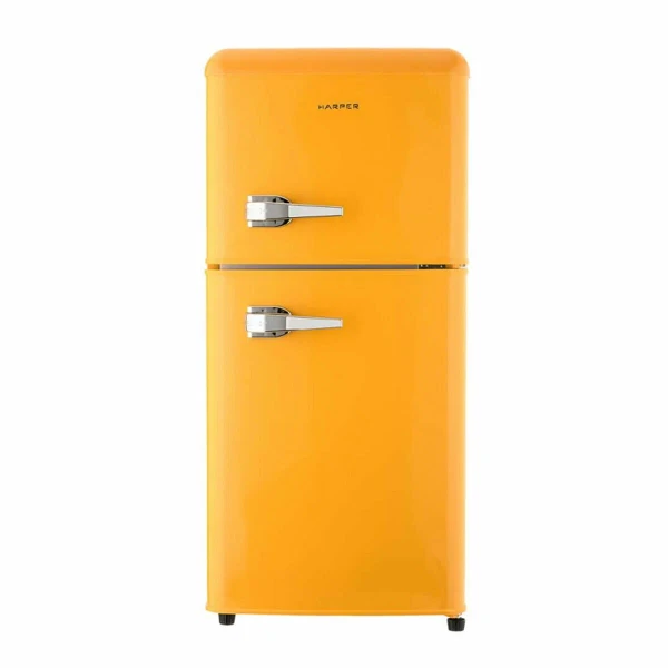 Холодильник HARPER HRF-T120M ORANGE двухкамерный, 118 л, A+, оранжевый