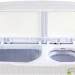 Активаторная стиральная машина Willmark WMS-85G Белое стекло, фиолетовые цветы