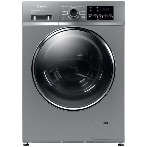 Стиральная машина БИРЮСА WM-SL712/11 S Хромированный металлик, 7кг, 1200об/мин, 12 программ 