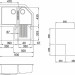 Кухонная мойка Elleci Tekno Corner Ghisa 70