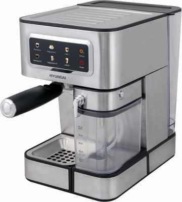 Кофеварка HYUNDAI HEM-5306 1350Вт серебристый/черный