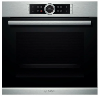 Электрический духовой шкаф Bosch HBG672BS1F, Serie 8, нержавеющая сталь, пиролитическая очистка, переключатель ControlRing, 8 режимов
