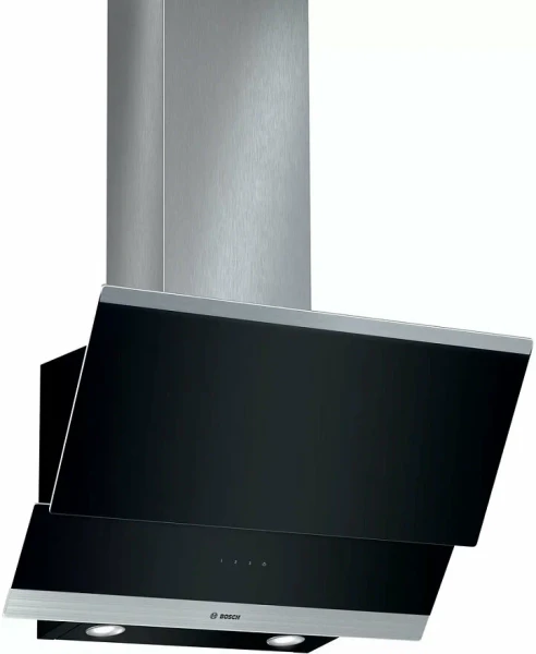 Вытяжка наклонная BOSCH DWK065G60T, Serie 4, черная, ширина 59.6 см, количество скоростей 3
