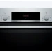 Электрический духовой шкаф Bosch HBF534ES0Q Serie 4, нержавеющая сталь, EcoClean, 66 л, 8 режимов, телескопические направляющие