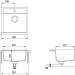 Кухонная мойка Aquasanita Tesa SQT100W (silica 111)