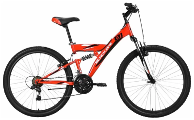 Велосипед BLACK ONE Flash FS 26 красный/черный/белый 16" HQ-0010491