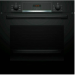 Электрический духовой шкаф Bosch HBA513BB1, чёрный, 71 л, очистка традиционная, Serie 4, 7 режимов 