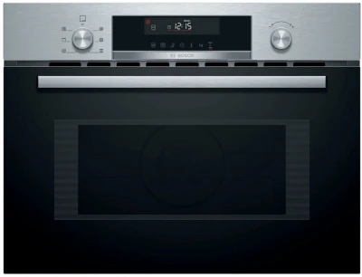 Микроволновая печь встраиваемая Bosch CMA585GS0, объем 44л, отсрочка старта, поддержание тепла, режим разморозки