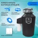 Измельчитель пищевых отходов Harper HWD-400D03, объем камеры 1.6 л, пневматическое управление