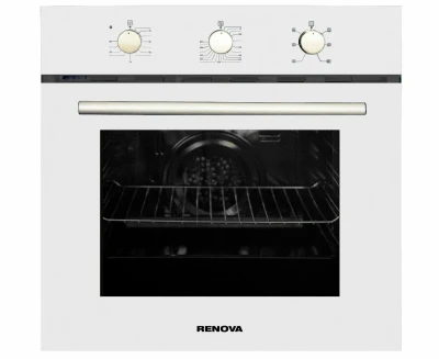 Духовой шкаф RENOVA O90-6WS2, белая, эмаль легкой очистки, 6 режимов, гриль, конвекция