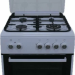 Кухонная плита Norden FF6403GAZW белый, комбинированная, 4 газовые конфорки, электрическая духовка, электроподжиг, 64 л
