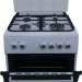 Кухонная плита Norden FF6403GAZW белый, комбинированная, 4 газовые конфорки, электрическая духовка, электроподжиг, 64 л