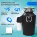 Измельчитель пищевых отходов Harper HWD-800D02, объем камеры 1.6 л, пневматическое управление