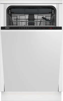 Встраиваемая посудомоечная машина Beko BDIS1W861, узкая, загрузка комплектов посуды 9, 5 программ, конденсационная