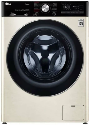 Стиральная машина LG F2V5HS9B загрузка для стирки 7 кг бежевая