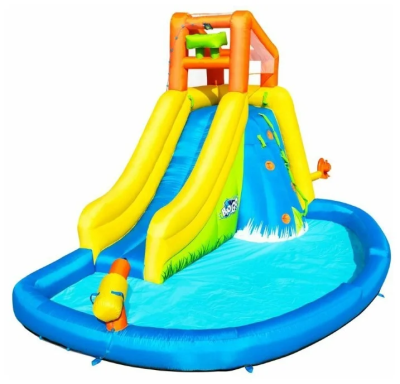 Водный игровой-центр Bestway Гигантский всплеск 53345 голубой/желтый/оранжевый 4730549