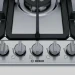 Газовая варочная панель Bosch PGQ7B5B90,конфорок - 5 шт, решетки - чугун, панель - нержавеющая сталь, электроподжиг, газ-контроль, серебристый