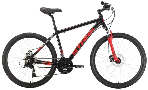 Велосипед STARK Indy 26.1 D Microshift черный/красный 18" HQ-0005053