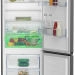 Холодильник Beko B3RCNK402HX, 357 л, внешнее покрытие-металл, размораживание - No Frost, дисплей, 59.5 см х 201 см х 65 см