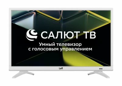 24" Телевизор LEFF 24F691T, LED, FULL HD, 60 Гц, SMART TV, белый