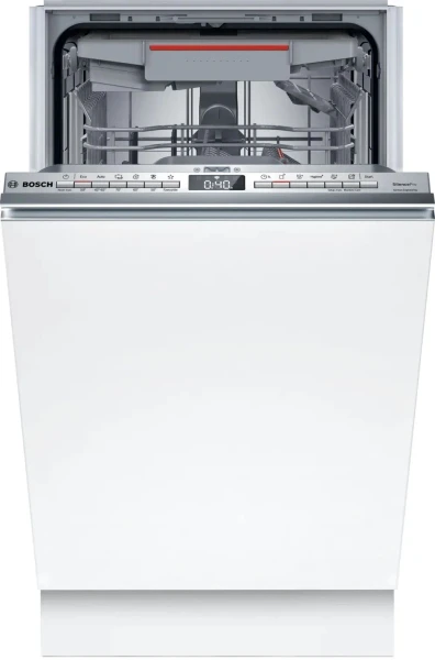 Посудомоечная машина Bosch SPV6EMX65Q, узкая, встраиваемая, Serie 6, 6 программ, количество комплектов 10