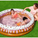 Детский бассейн Bestway Sundae Funday Kiddie Pool 51144 (006175), 160х38 см белый/розовый/оранжевый