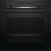 Электрический шкаф Bosch HBA578BB0, Serie 6, черный, пиролитическая очистка, 7 режимов, поворотные переключатели, 71 л