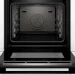 Духовой шкаф Bosch HSG856XC1 черный, Serie 8, 16 режимов, EcoClean, переключатель Control Ring, телескопические направляющие