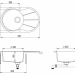 Кухонная мойка Aquasanita Clarus SR101AW (alba 710)