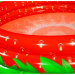 Детский бассейн Bestway Sweet Strawberry 51145 (006176), 160х38 см зеленый/красный