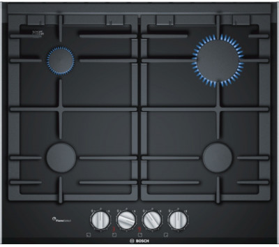 Газовая варочная панель Bosch PRP6A6D70R, черный, Serie  8, Форсунки